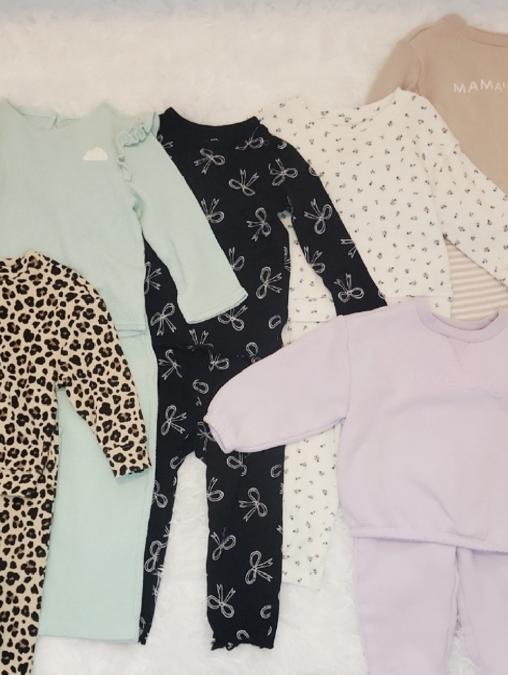 Baby Girl Toddler Bundle Of Long Sleeve Sets. 18M.24M. Cat & Jack, Cloud Island.
